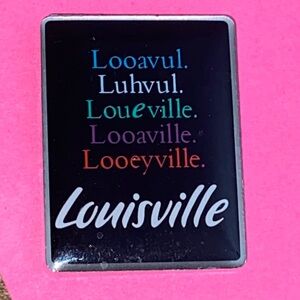5/$10❤️❤️❤️Vintage 90s Louisville Multicolor Pin